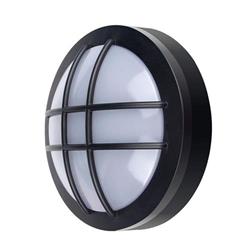 Solight LED vonkajšie osvetlenie kruhové s mriežkou, 13W, 910lm, 4000K, IP65, 17cm, čierna