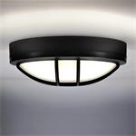 Solight LED vonkajšie osvetlenie kruhové s mriežkou, 20W, 1500lm, 4000K, IP65, 23cm, čierna
