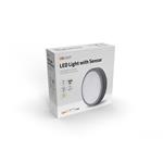 Solight LED vonkajšie osvetlenie so senzorom Siena, sivé, 20W, 1500lm, 4000K, IP54, 23cm