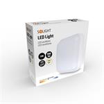 Solight LED vonkajšie osvetlenie štvorcové, 13W, 910lm, 4000K, IP54, 16cm