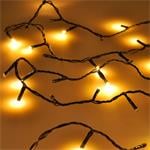 Solight LED WIFI inteligentná vonkajšia vianočná reťaz, 240 LED, 12 m, 5 m vedenie, teplá biela + viacfarebná