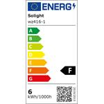 Solight LED žiarovka, miniglobe, 6W, E14, 3000K, 510lm, biela