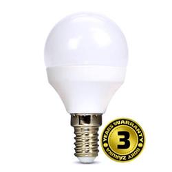 Solight LED žiarovka, miniglobe, 6W, E14, 4000K, 510lm, biela