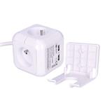 Solight predlžovacia kocka, 4 zásuvky 230V + 2x USB max. 2400mA, kábel 2m