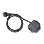 Solight predlžovacia kocka 5 m, 3 zásuvky IP44, 3 x 1,5 mm2, gumový kábel H05RR-F