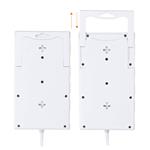 Solight přepěťová ochrana, 8z, USB A+C, 2m, bílá