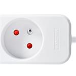 Solight prodlužovací přívod, 4 zásuvky, bílý, 1,5m