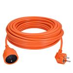 Solight prodlužovací přívod - spojka, 1 zásuvka, 20m, 3 x 1mm2, oranžová