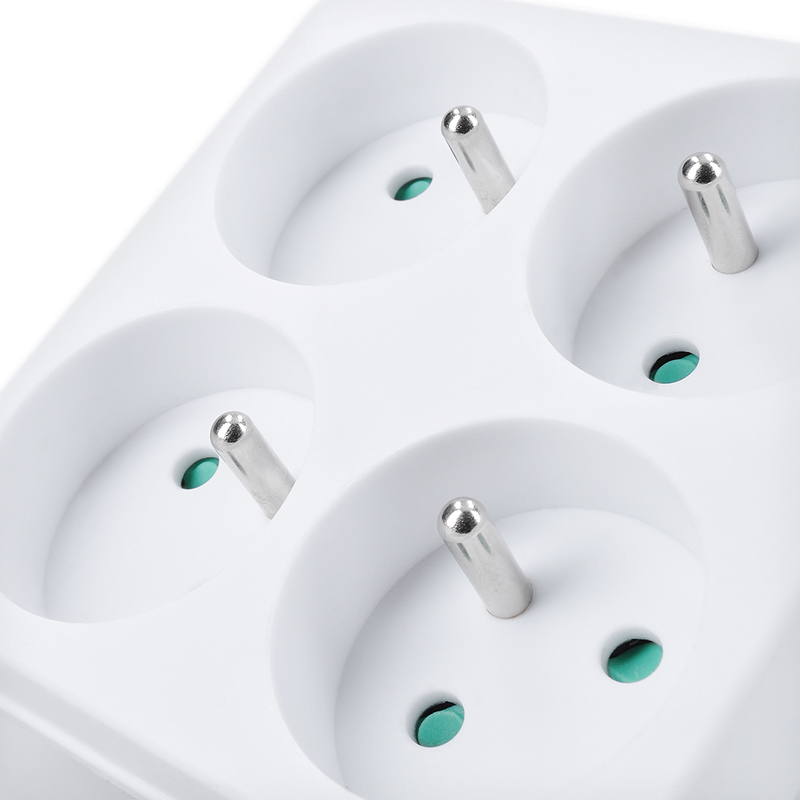 Solight rozbočka, 4 x 10A, bílá