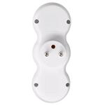 Solight rozbočovač s rýchlonabíjačkou USB A+C 20W PD, 2 x 10A, biely