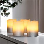 Solight sada LED svĂ­ÄŤek s ÄŤasovaÄŤem, 4x svĂ­ÄŤka, 6,5cm, stĹ™Ă­brnĂˇ barva, 4xCR2032 souÄŤĂˇstĂ­