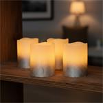 Solight sada LED svĂ­ÄŤek s ÄŤasovaÄŤem, 4x svĂ­ÄŤka, 6,5cm, stĹ™Ă­brnĂˇ barva, 4xCR2032 souÄŤĂˇstĂ­