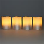 Solight sada LED svĂ­ÄŤek s ÄŤasovaÄŤem, 4x svĂ­ÄŤka, 6,5cm, stĹ™Ă­brnĂˇ barva, 4xCR2032 souÄŤĂˇstĂ­