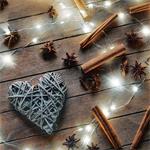 Solight vánoční řetěz stříbrný, 100x mini LED, 10m, 3 x AA, studené světlo
