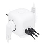 Solight zásuvka kocka, 3x 16A + USB A+C, biela, vypínač