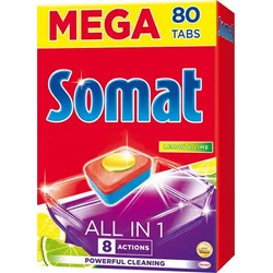Somat tablety do myčky All in One Lemon&Lime 80ks