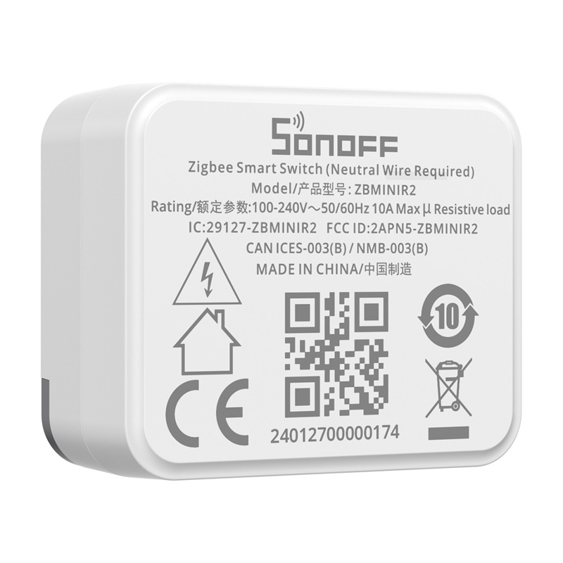 SONOFF Chytrý minipřepínač ZigBee ZBMINIR2