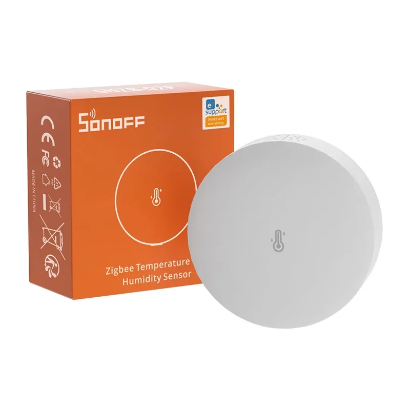 SONOFF Chytrý senzor teploty a vlhkosti Zigbee SNZB-02P (kulatý)