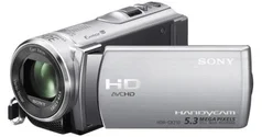 SONY kamera HDR-CX210E, 5,3MPix, 25x zoom, 2,7" LCD dotykový, Full HD, silver + karta a pouzdro