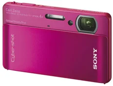SONY kompakt DSC-TX5 Cyber-Shot 10.2 MPix Exmor R, 4x zoom, stabilizátor - červený