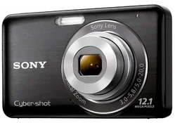 SONY kompakt DSC-W310B černý, 12,1MPix, 4x zoom, 2,7" LCD, ISO 3200, Optický stabilizátor