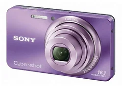 SONY kompakt DSC-W570 Cyber-Shot 16.1MPix, 5x zoom, stabilizátor - fialový
