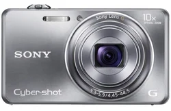 SONY kompakt DSC-WX100S, 18.2MPix, 10x zoom, 2,7" LCD, Full HD video, 3D, stříbrný, iS