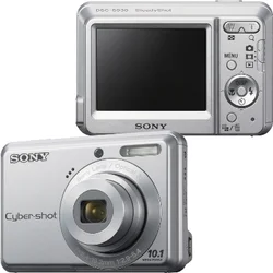 SONY kompakt DSCS930SE9 Cyber-Shot 10.1MPix, stříbrný, 3x zoom, stabilizátor