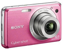 SONY kompakt DSCW220PE9 Cyber-Shot 12,1MPix, růžový, 4x zoom, stabilizátor