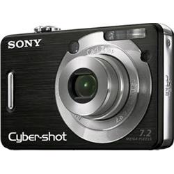 SONY kompakt DSCW55B Cyber-Shot 7.2Mpix, černý, 3x zoom