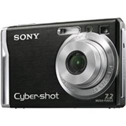 SONY kompakt DSCW80 Cyber-Shot 7.2MPix, černý, 3x zoom, stabilizátor