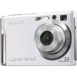 SONY kompakt DSCW80W.CEE9 Cyber-Shot 7.2MPix, bílý, 3x zoom, stabilizátor