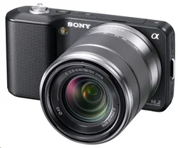 SONY NEX-3KB fotoaparát 14.2 Mpix + 18-55mm - černý + akumulátor NPFW50 + brašna