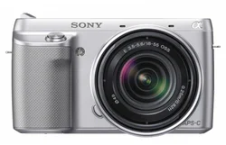 SONY NEX-F3 - 16,1 MP objektivem SEL-1855 - stříbrný