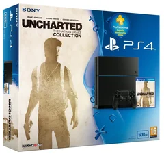 Sony PlayStation 4 (PS4) 500GB + Uncharted: The Nathan Drake Collection + PS PLUS 90 dní