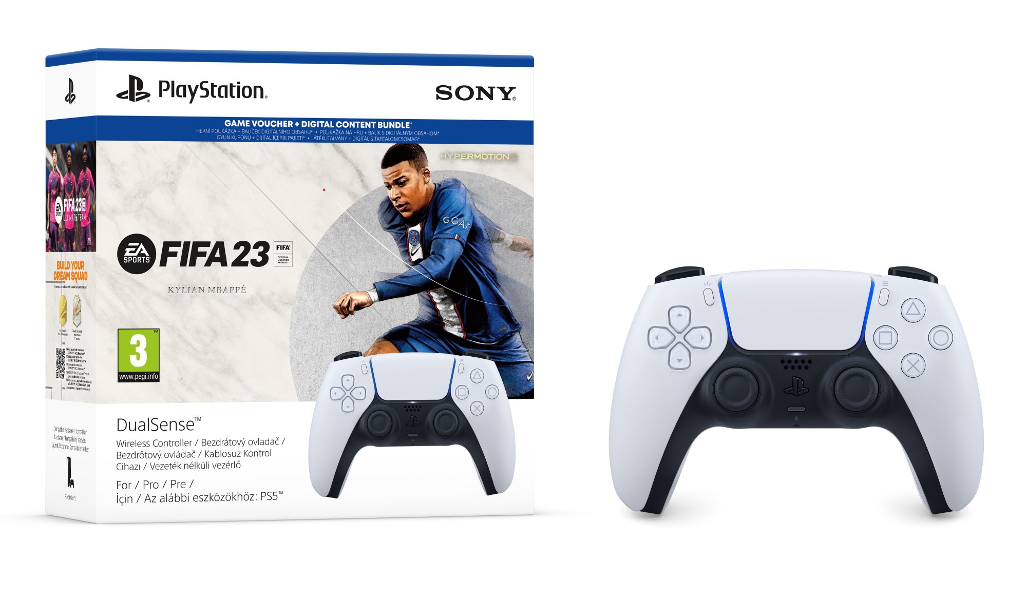 Sony PS5 ovladač DualSense + FIFA 23 (PS719440192) TSBOHEMIA.CZ