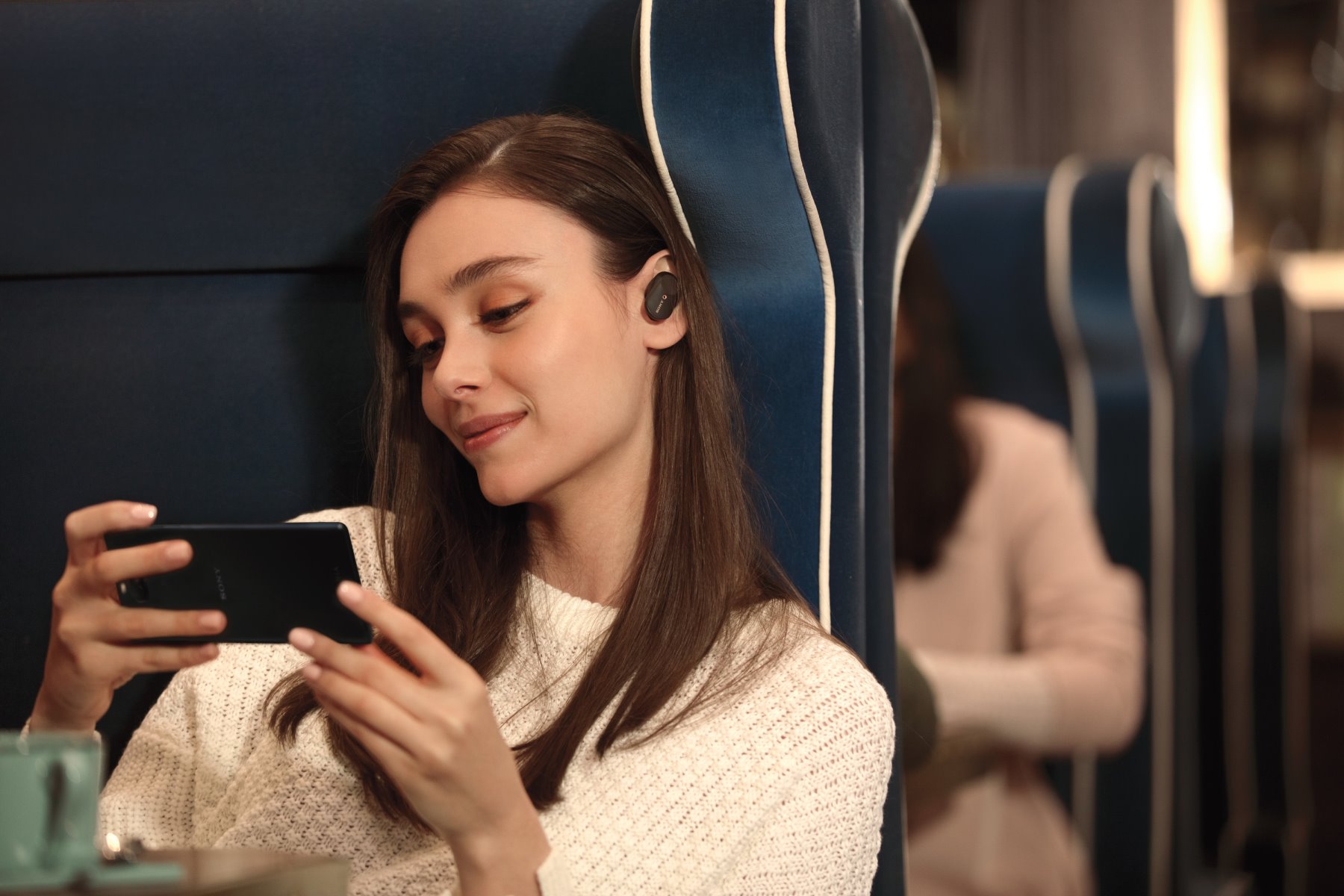 Sony True Wireless WF-1000XM3, černá