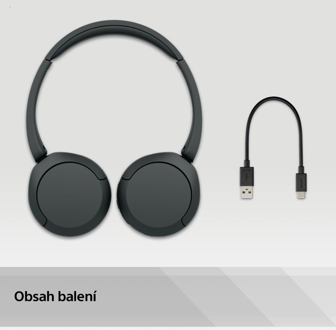 Sony WH-CH520, čierna, model 2023