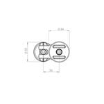SP Connect Moto Stem Mount, SPC/SPC+ 53214 čierna