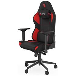 SPC Gear SR600F RD herní židle textilní černočervená