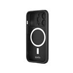 Spello Durable Magnetic Case with Protective Cam Slider iPhone 15 Pro Max  - černá