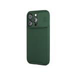Spello Durable Magnetic Case with Protective Cam Slider iPhone 15 Pro - zelená