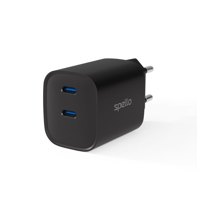 Spello ForceBoost GaN 45W Wall Charger SA45 - černá