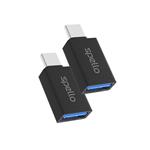 Spello ForceLink USB-A na USB-C Adapter SC03 | 2 kusy | černá | přenos dat 10Gb/s