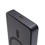 Spello ForcePack Alu 10000mAh magnetická bezdrátová powerbanka SM71 - vesmírně šedá