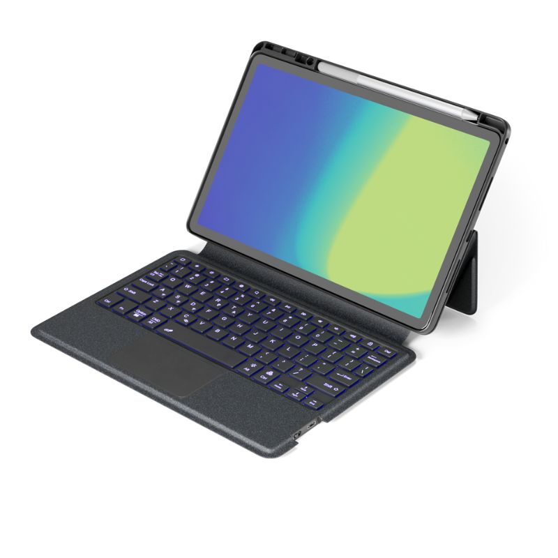 Spello kryt s podsvícenou klávesnicí | Samsung Tab A9+ 11” | CZ | černá | integrovaný stojánek a slot na stylus