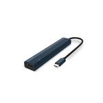 Spello USB-C Hub Slim 7v1 | 100W USB-C PD, 3× USB-A, HDMI, slot na SD/TF kartu | temně inkoustová | všechny porty v jednom