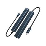 Spello USB-C Hub Slim 7v1 | 100W USB-C PD, 3× USB-A, HDMI, slot na SD/TF kartu | temně inkoustová | všechny porty v jednom