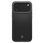 Spigen Enzo Aramid T, black silver - iPhone 17 Pro Max