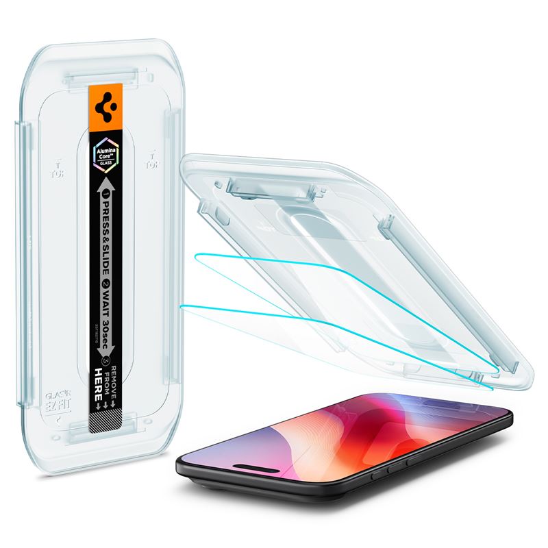 Spigen Glass tR EZ Fit 2 Pack, transparency - iPhone Air